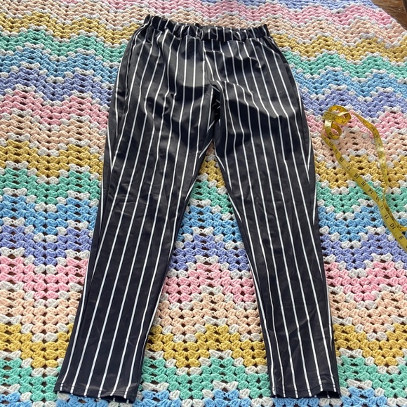 Women’s PinStriped Pants Wrap Vest Belt Suit Set M/L - Picture 3 of 14